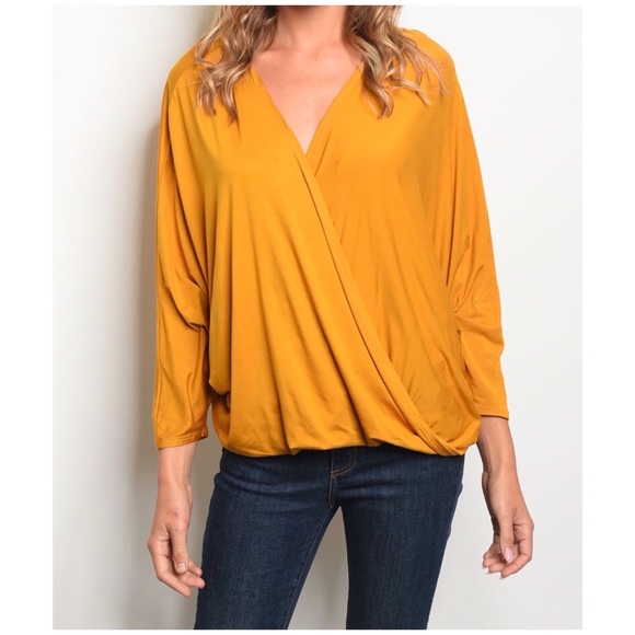 LAST2️⃣//MUSTARD HIGH LOW HOODIE TOP - Picture 3 of 7